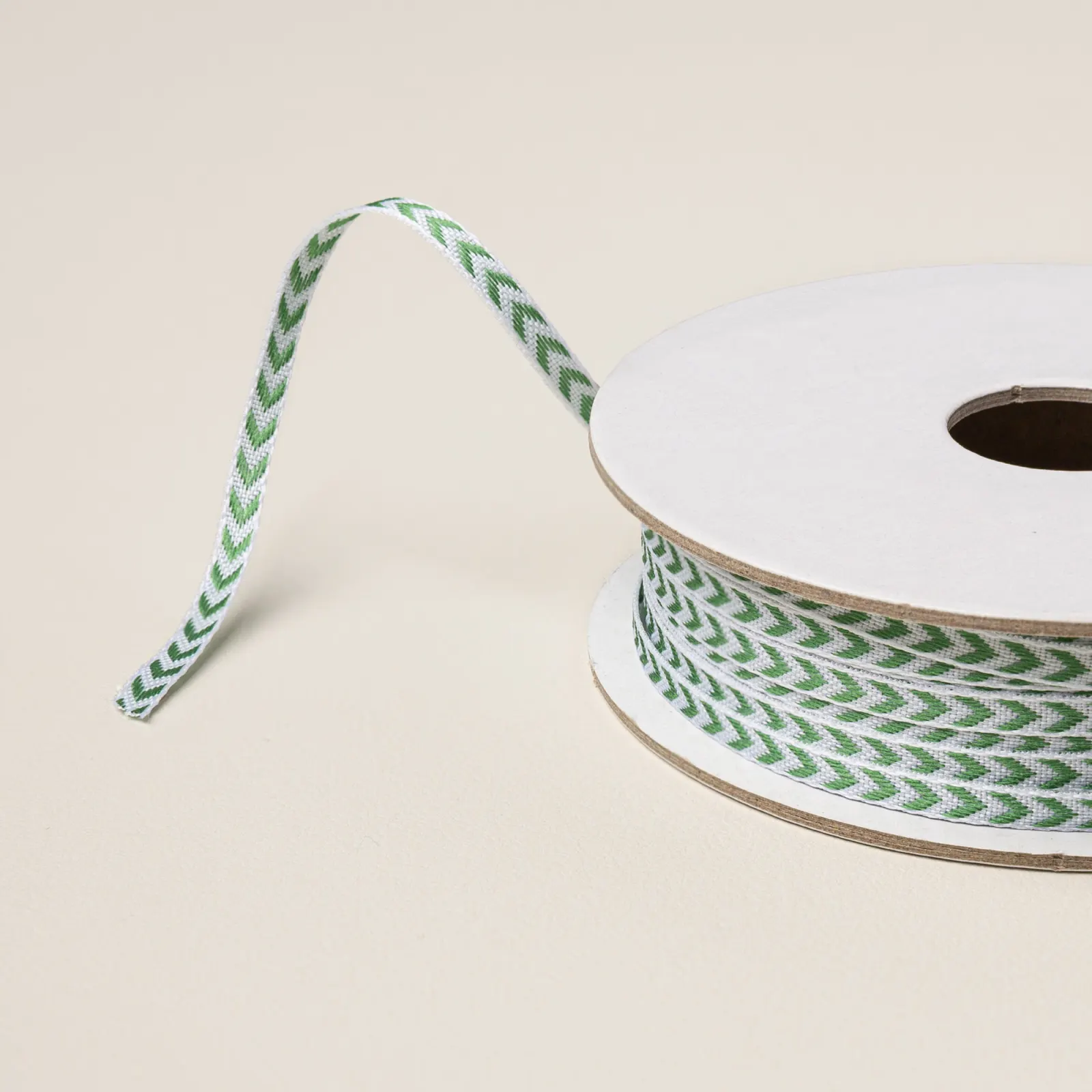 Garden Green Chevron Ribbon