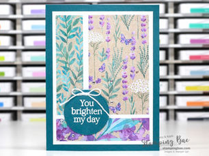 You Brighten My Day — Springtime Scenes Bundle & Perennial Lavender DSP Card
