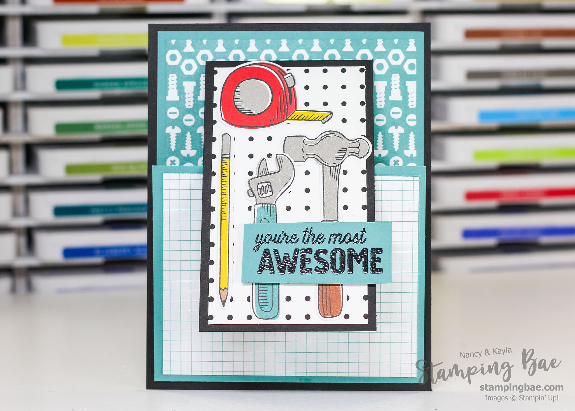 Make a Unique Handmade Card for a Handyman Using the Trusty Tools Stamp Set