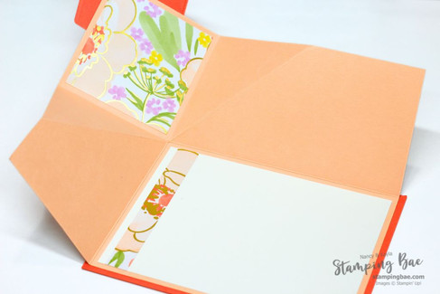 Corner Pop-Out Fun Fold Card with the Stampin' Up! Forever Florals Bundle