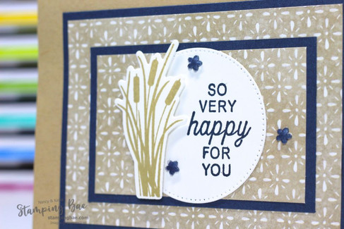 How to Make a Masculine Card with the Scalloped Wishes Bundle