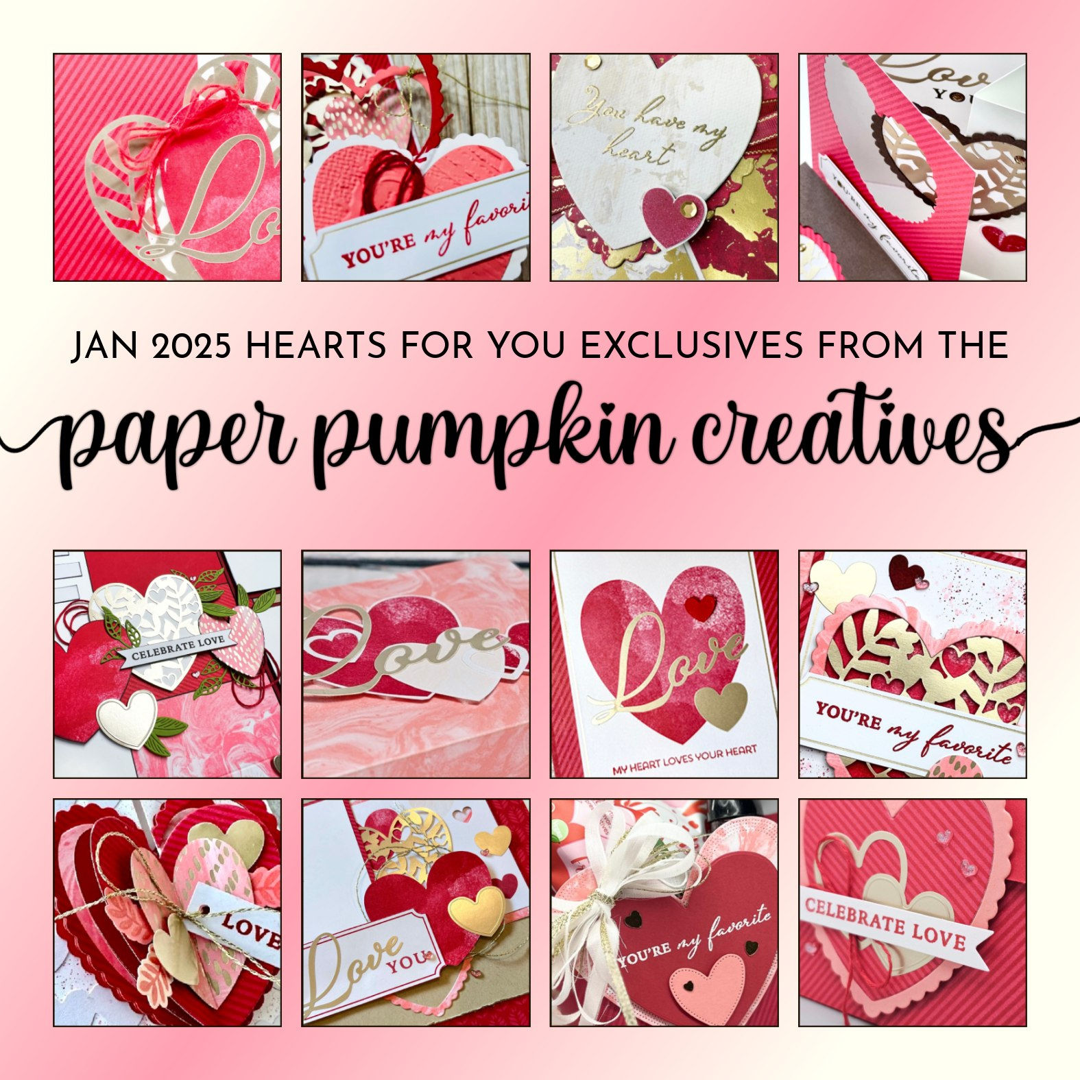 January 2025: Hearts for You Paper Pumpkin Alternatives