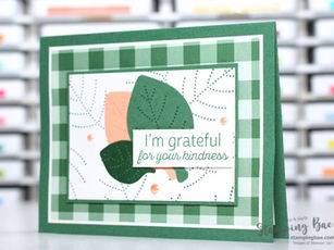 Handmade Thank You Card Tutorial Using the Simply Leaves Punch & Stamp Set
