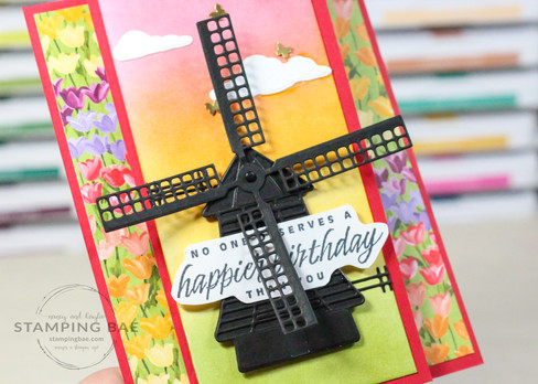 Flowering Fields Moving Fun Fold Card