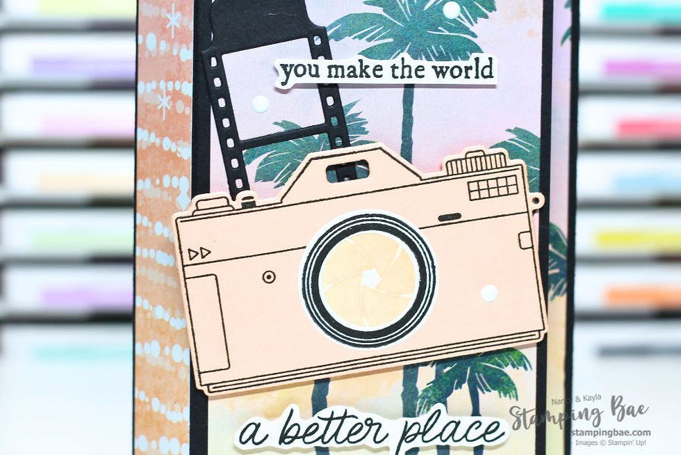 "You Make the World a Better Place" – A Travel-Themed Camera Card with the Capturing Smiles Bundle
