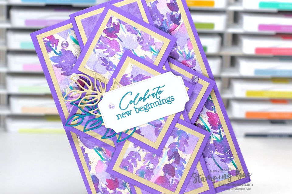 Winged Pop-up Diamond Card Featuring the Springtime Scenes Bundle
