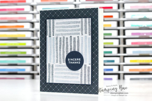 Fern & Flora "Sincere Thanks" Card | Heat Embossed Circle | Stampin' Up! Tutorial