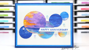 Happy Anniversary Card with Scenic Coast Designer Series Paper