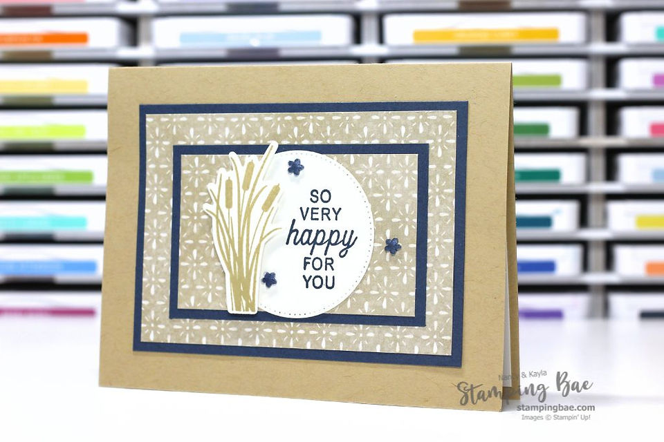 How to Make a Masculine Card with the Scalloped Wishes Bundle