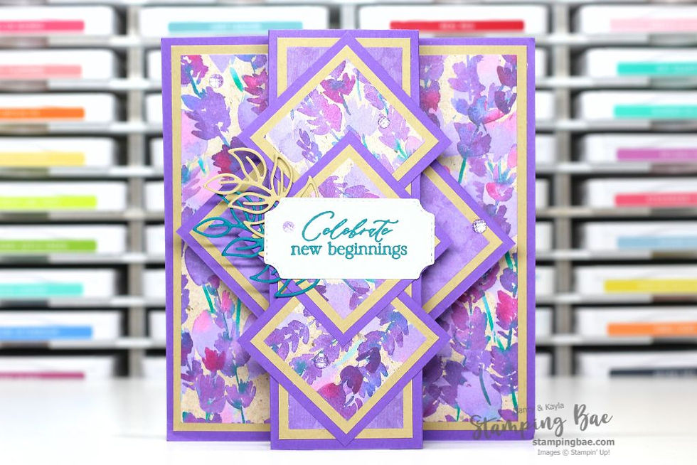 Winged Pop-up Diamond Card Featuring the Springtime Scenes Bundle