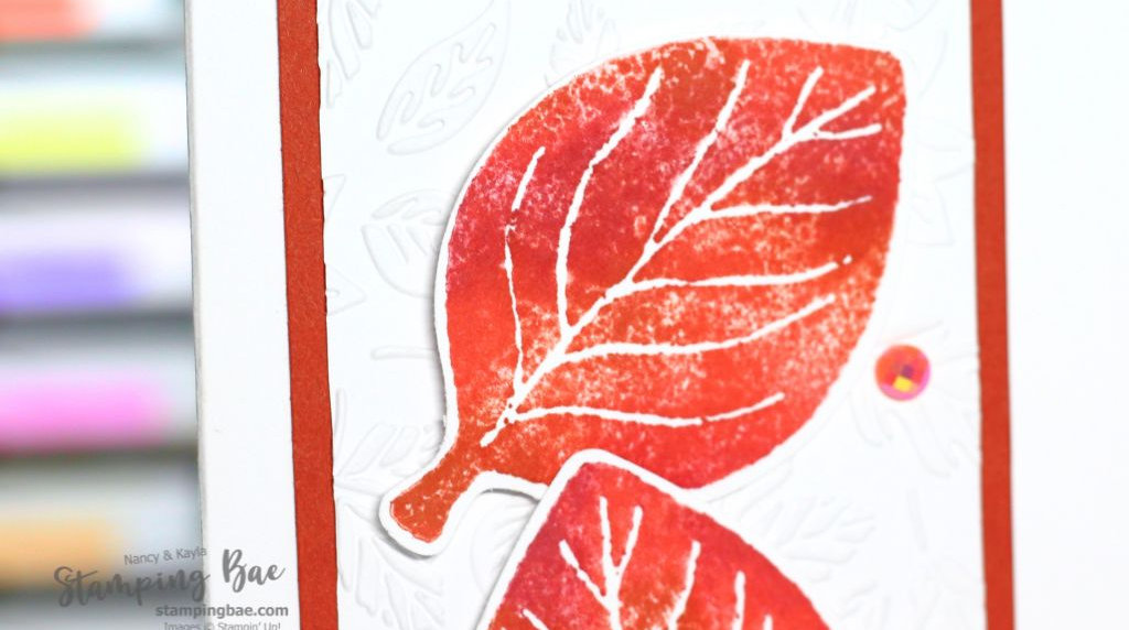 Fall Card with a Baby Wipe Ink Blending Hack and the Simply Leaves Bundle