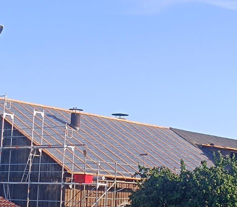 Gerüst der Zimmerei Maschauer