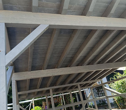 Carport der Zimmerei Maschauer