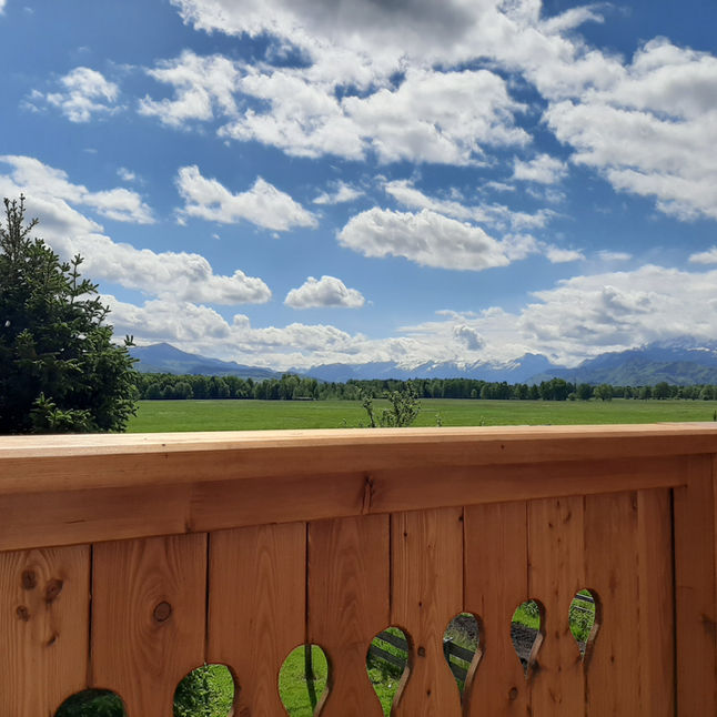 wunderschöne Aussicht in der Pension Ballwein