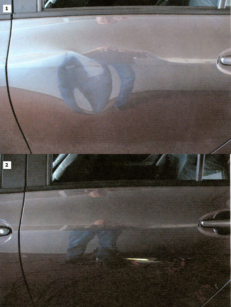 Kfz-Dellenreparatur bei DELLENPRÄGER vorher-nachher