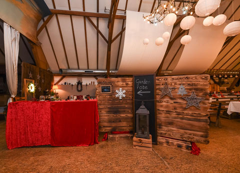 Eingangsbereich im Arnhofer Stadl