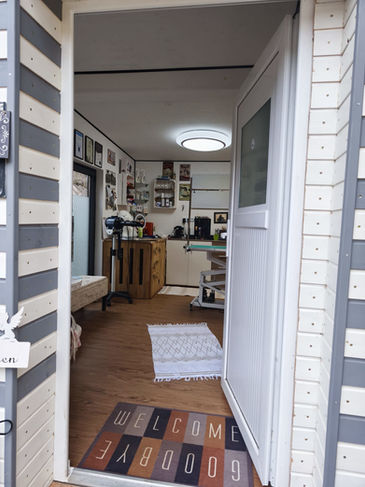 Eingang Hundefriseursalon Happy Paws in Poggersdorf