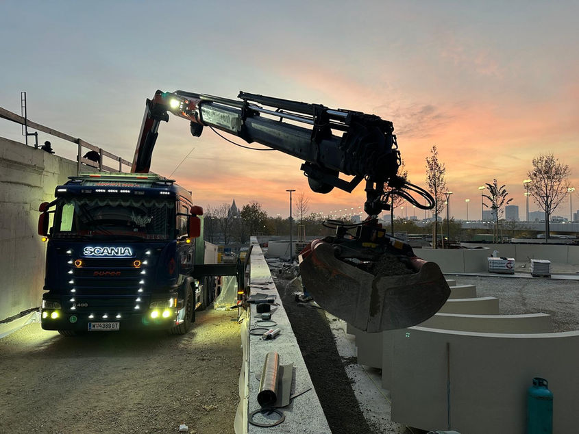 Bauschutttransport der KIKO Transporte Mesic GmbH