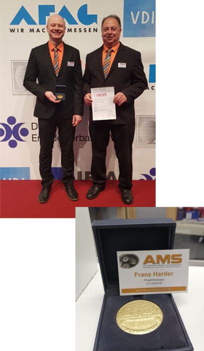 Verleihung einer Ehrenurkunde an die AMS Antriebstechnik GmbH