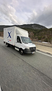 Lieferwagen von Michael Gebhart Transporte in Tirol