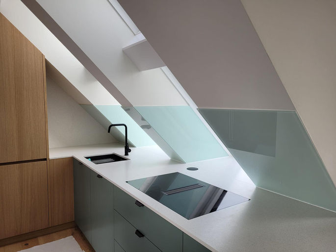 Küchenrückwand von der Glaserei ABC Glas Pelikan