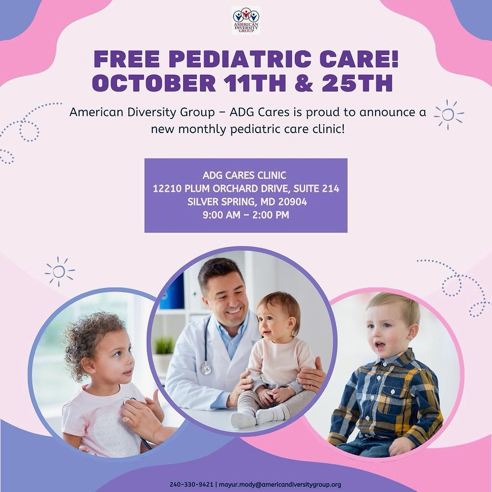 Free Pediatric Care (11th and 25th October)