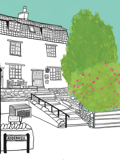 Personalised house illustration.