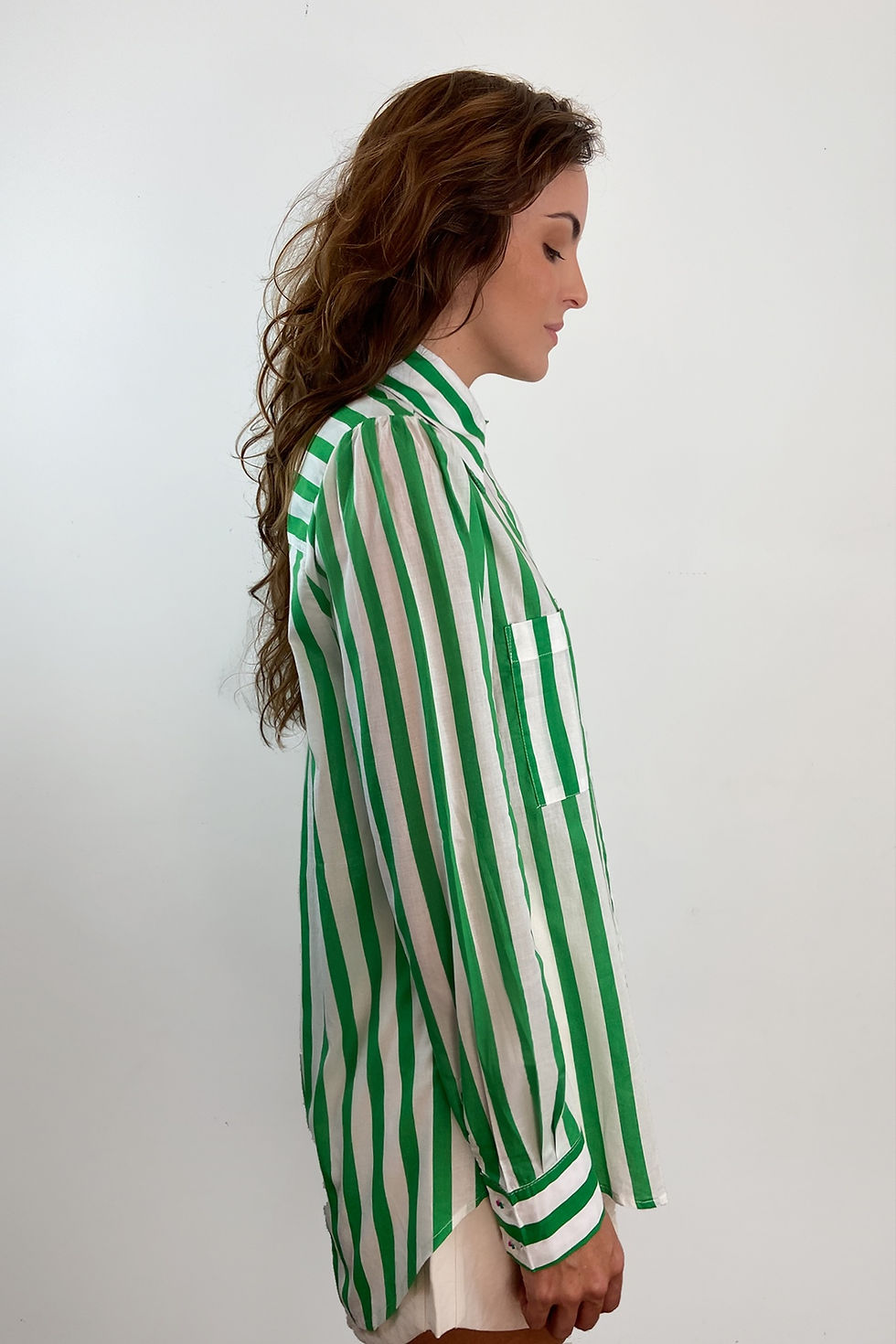 Miniatura: Camisa Algodão Listrada Buquê
