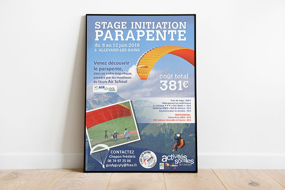 Affiche parapente