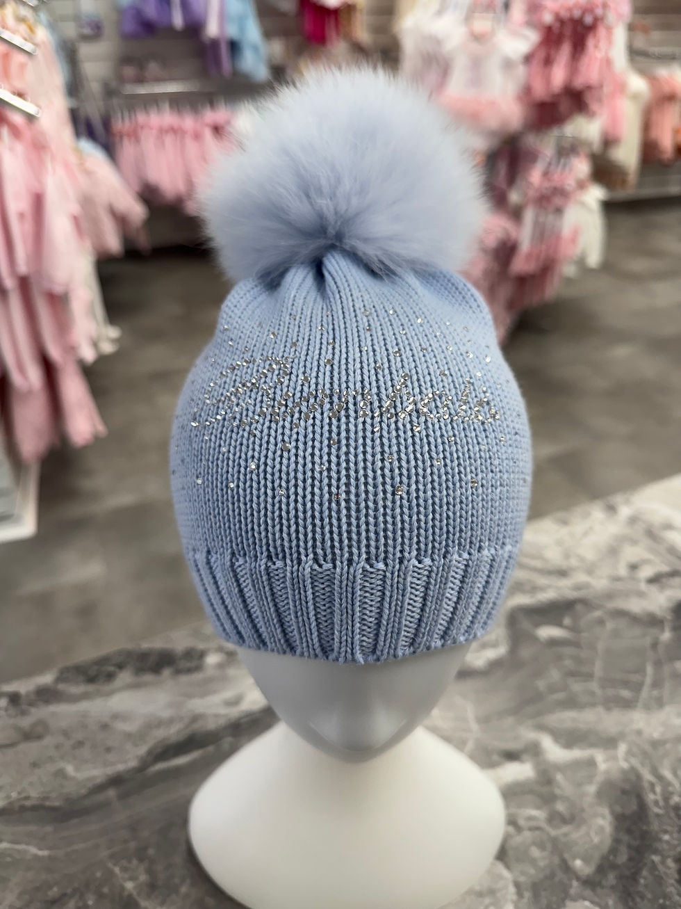 Thumbnail: Bimbalo Blue Diamanté Hat 