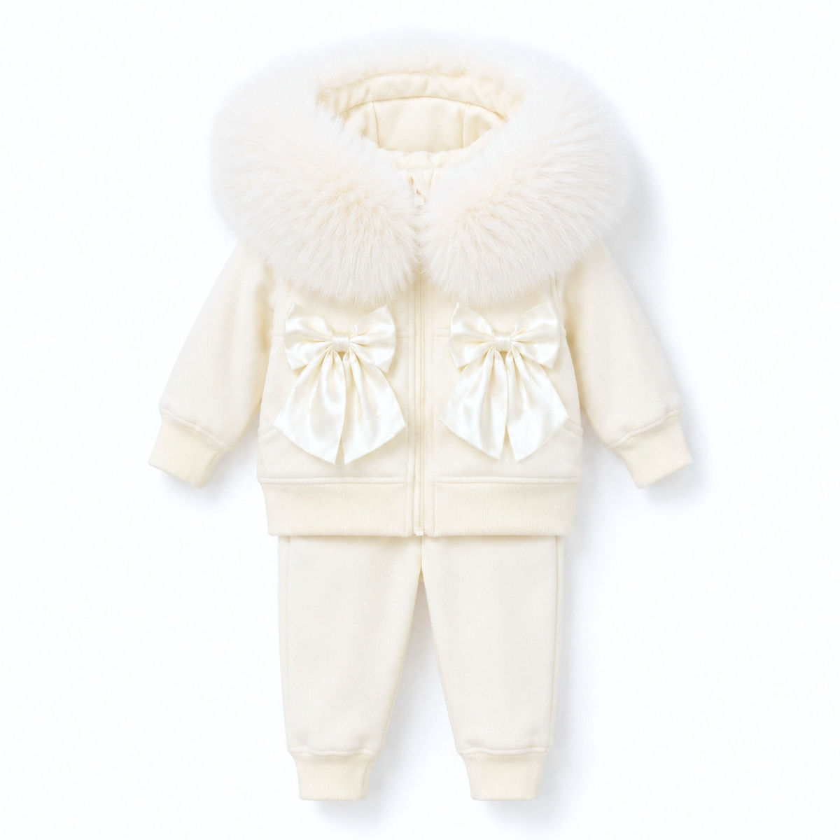 Eva Bella Ivory Bow Two-piece