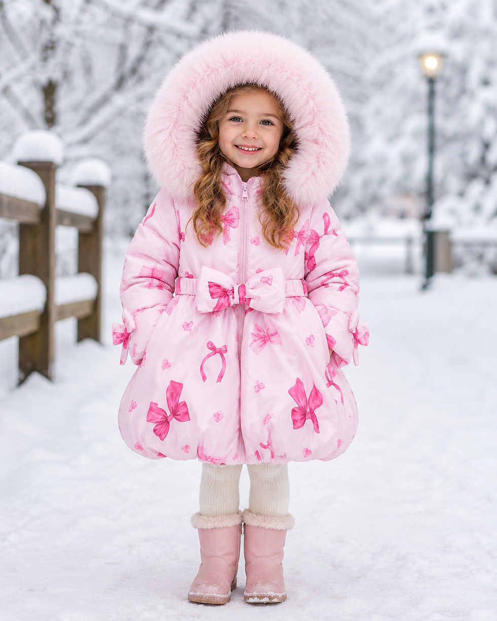 Thumbnail: Bimbalo Bow Print Coat