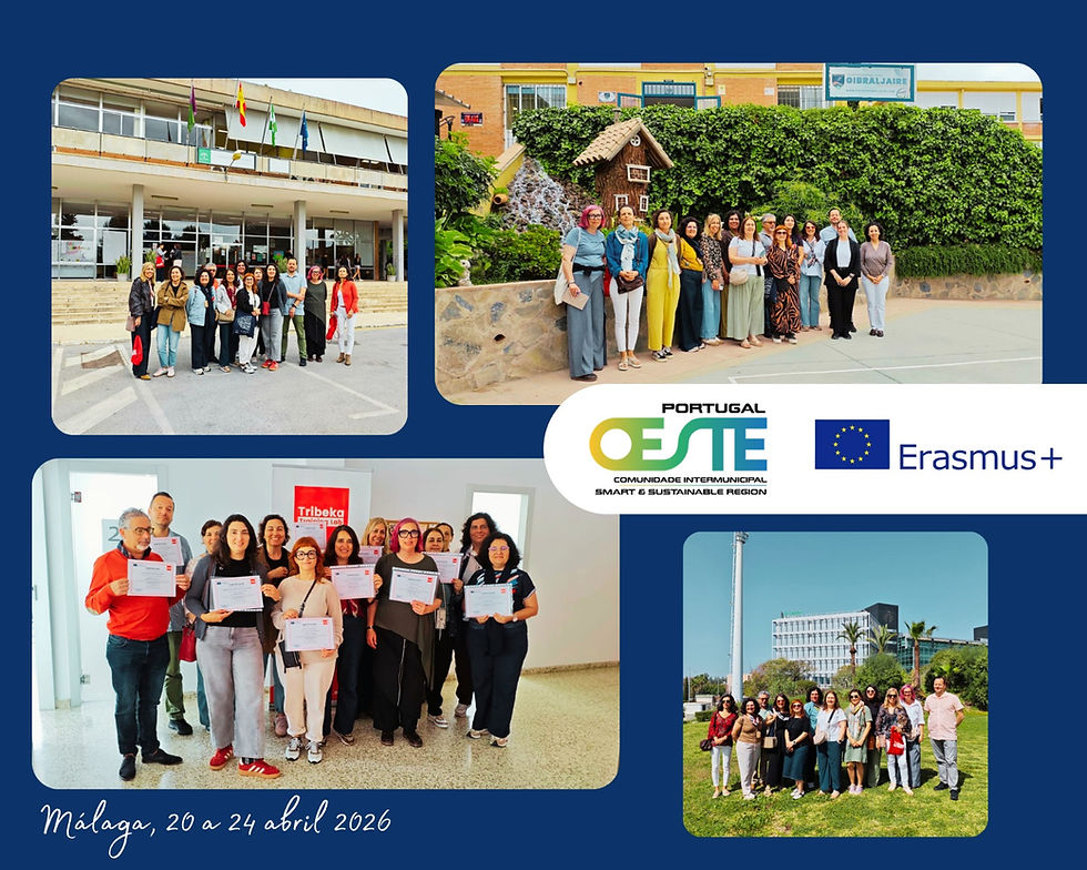 Mobilidade Erasmus+ em Málaga reforça a partilha de boas práticas educativas no Oeste
