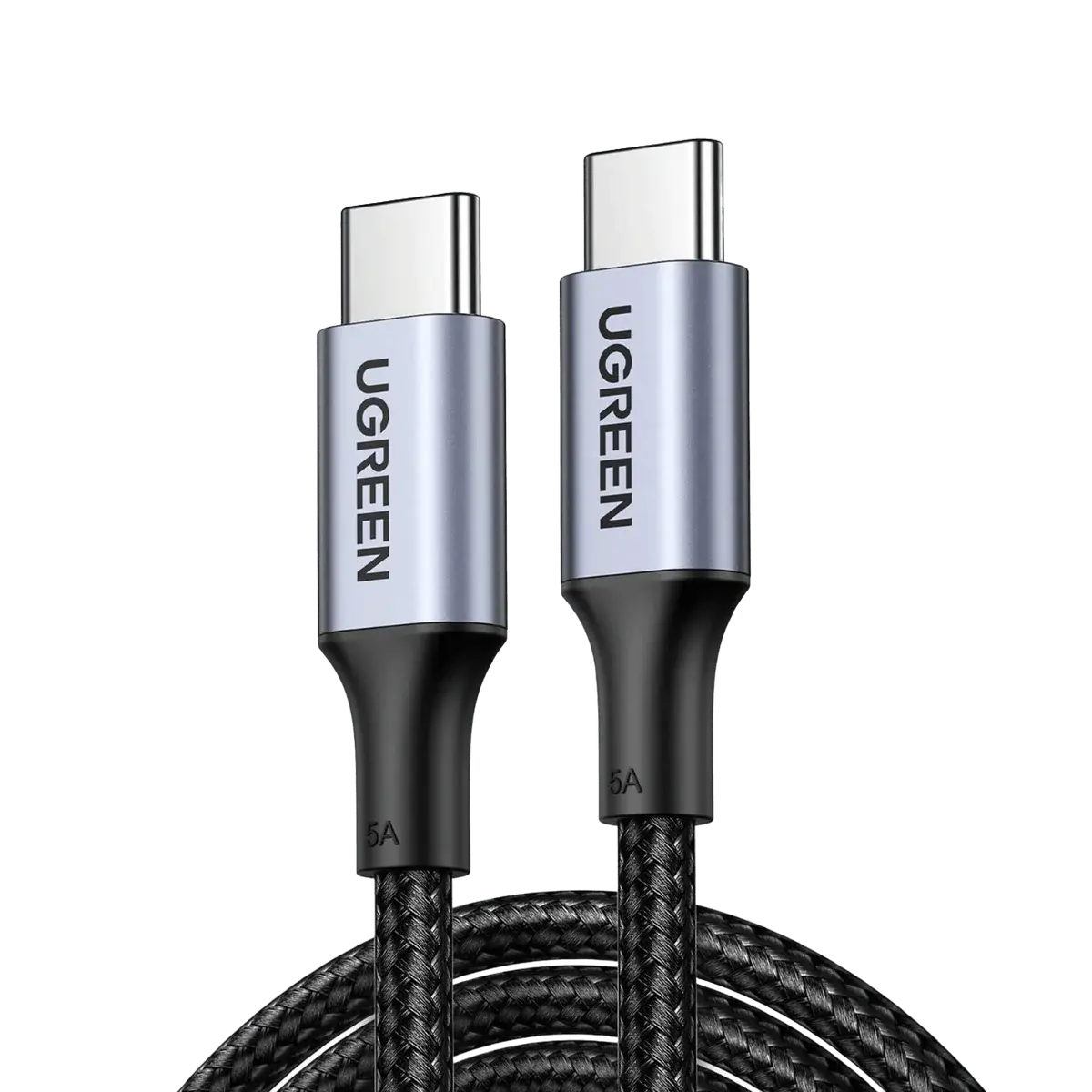 UGREEN gevlochten USB-C-kabel 1 m – 100 W / 5 A – USB-C naar USB-C