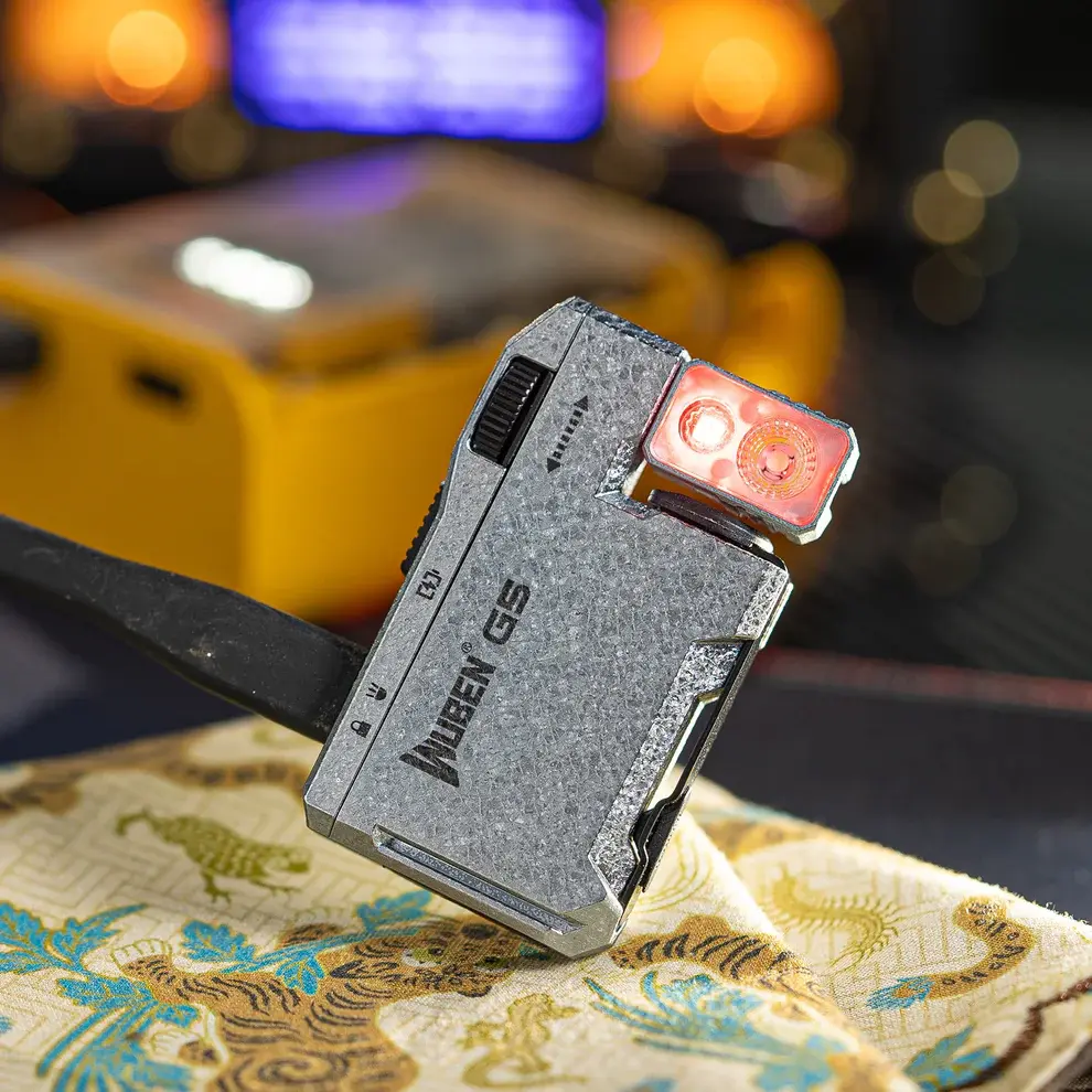 WUBEN G5 400 lumen comp. oplaadb. EDC-zaklamp voor aan de sleutelbos ICE CRACKS