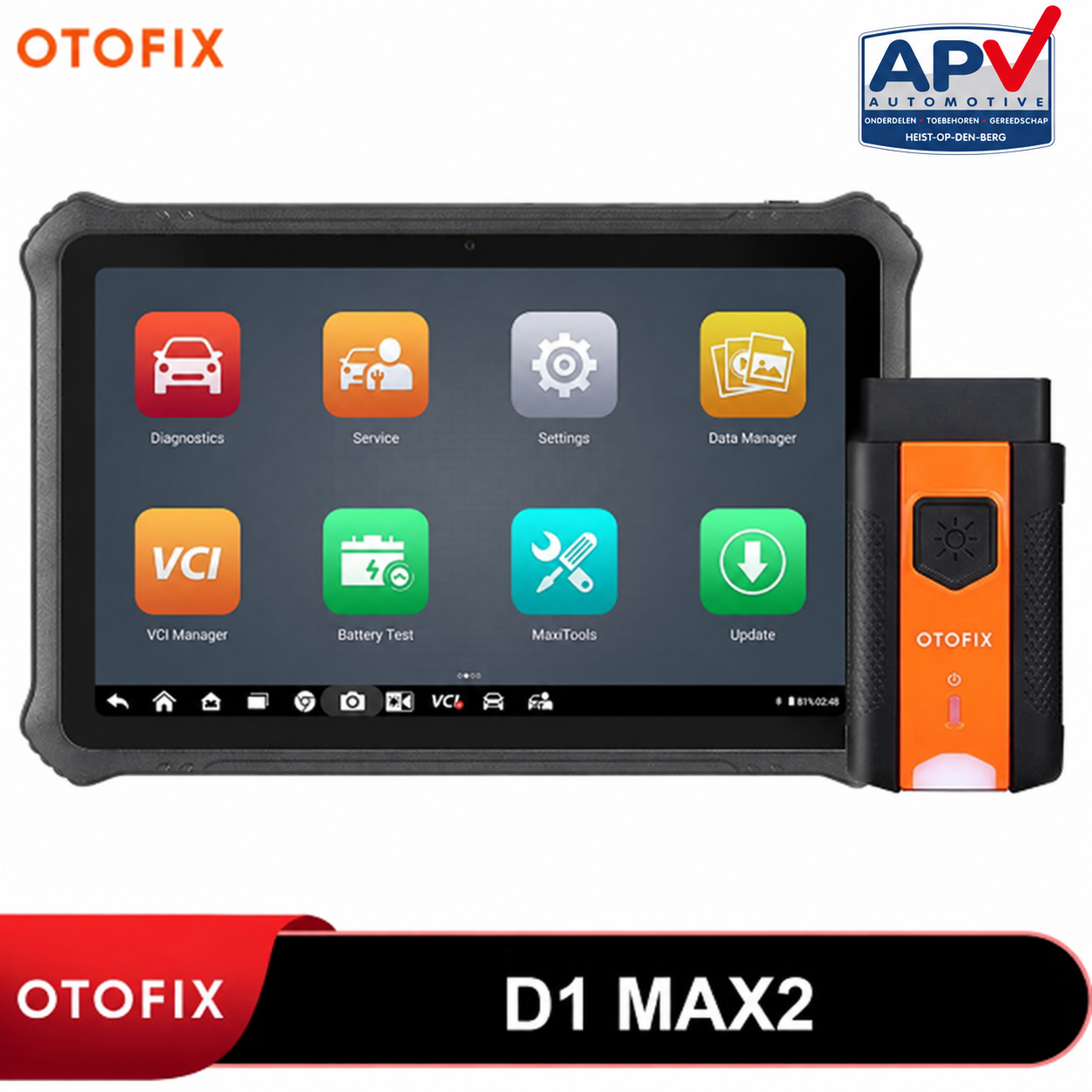 OTOFIX D1 MAX2 professioneel diagnosetoestel met 2 jaar updates