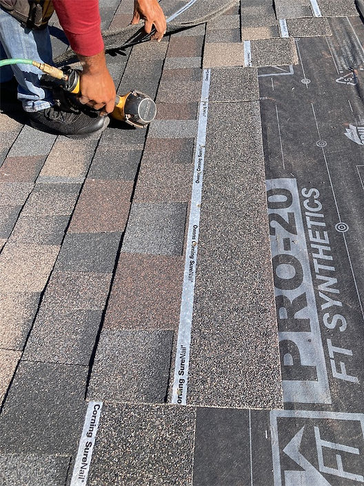 Shingle installation