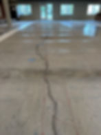 Cracked Concrete Reinforced Concrete Slab in Commercial Building