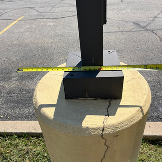 Structural Crack in Light Pole Foundation