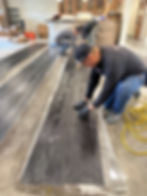 Installation of engineered structural repair solution over commercial slab cracks