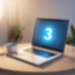 laptop with blue light and number 3 on screen.jpg