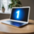 laptop with blue light and number 1 on screen.jpg