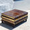 Thumbnail: Coffee Table Maitland Smith Embossed Leather Stacking Books (2 Drawer on One Sid