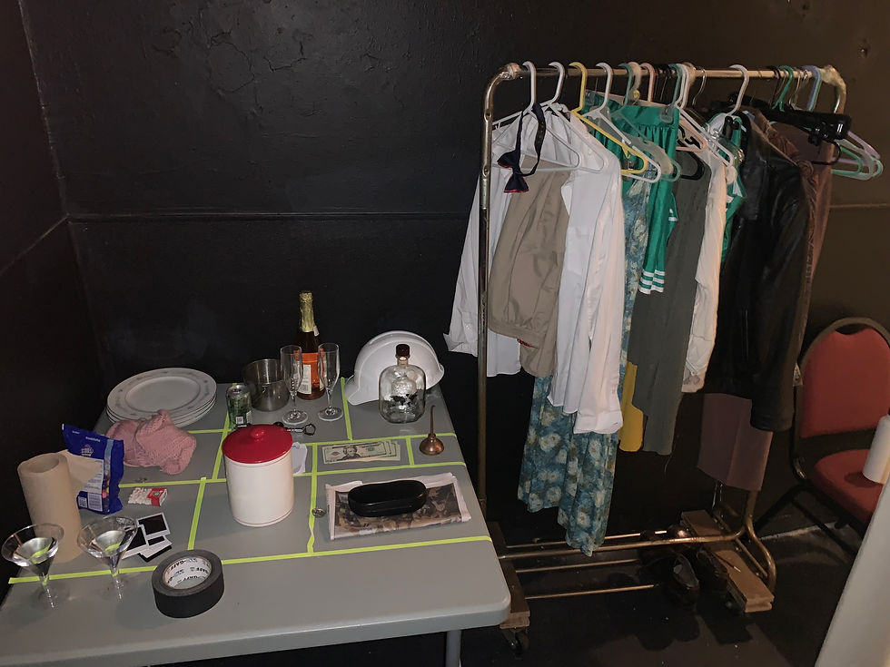 Backstage area (almost no wing space)