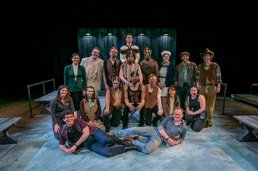 Cast, director, and stage mgmt.