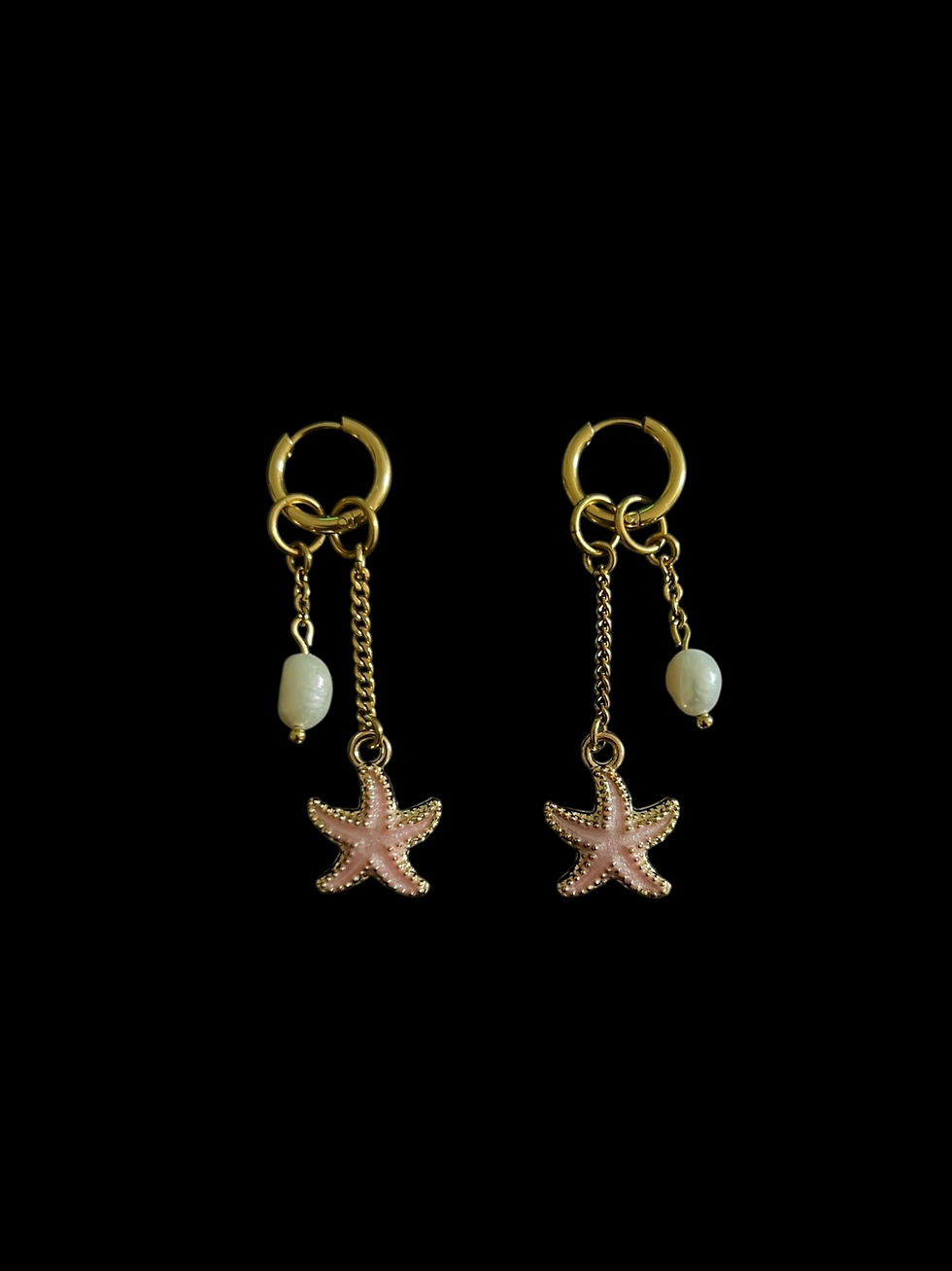 Miniature : Boucles d'oreilles Pendantes "Sur le Rivage" Fait-main