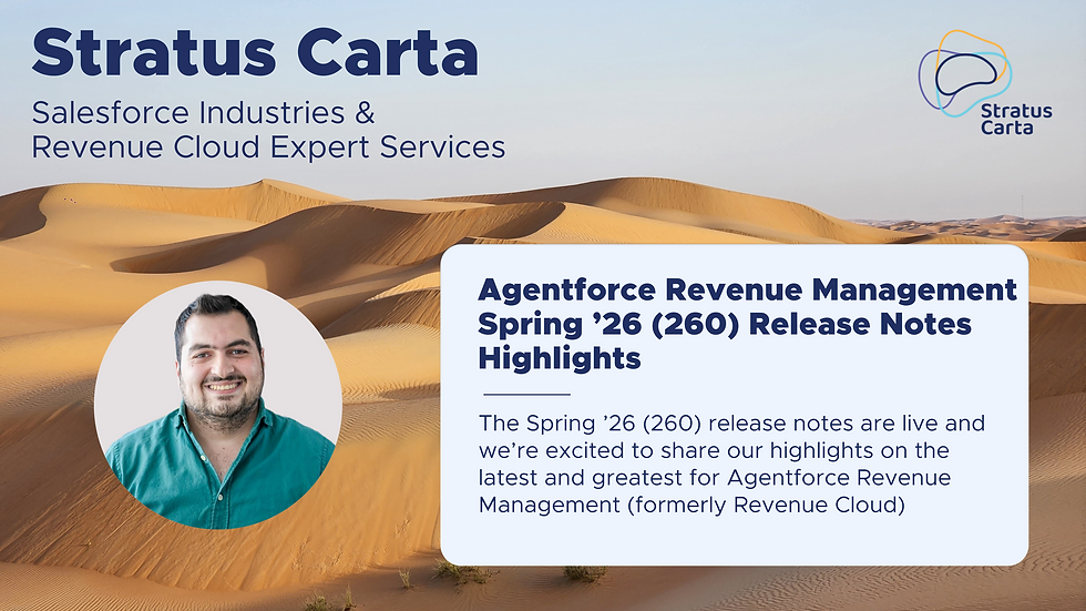 Agentforce Revenue Management – Spring ’26 (260) Release Notes Highlights