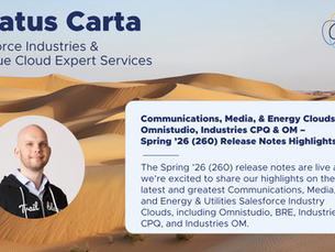 Communications, Media, and Energy Clouds, Omnistudio, Industries CPQ & OM – Spring ’26 (260) Release Notes Highlights