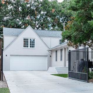New two story Tudor style guest house in M-streets, Dallas
