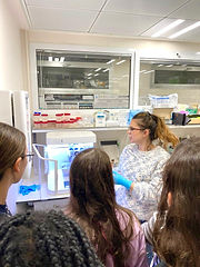 This week we had the privilege of hosting the QueenB Association for the advancement of female representation in technology and science in our lab!